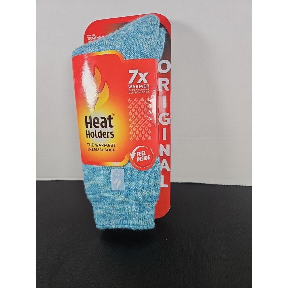 Heat Holders 7x  Unisex Teal Thermal Socks womens 5-9 mens 4-8 2.3 TOG 1494